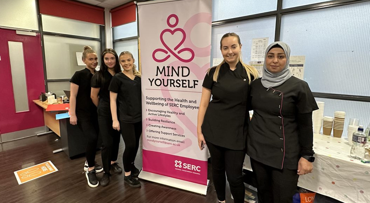 Level 3 Beauty Therapy students prepare for well being event